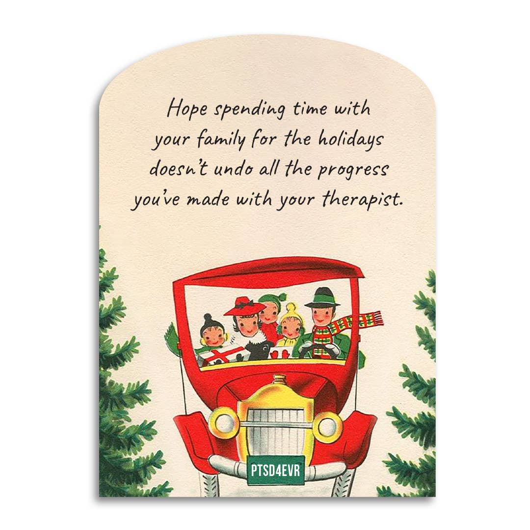 Christmas Card; Hope Spending Time With Family (Holiday Irreverent 