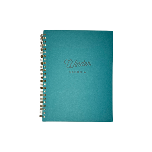 Spiral Notebook; Winder, Georgia (Teal Cover)