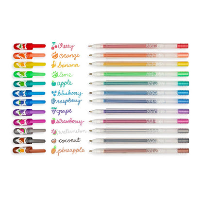 Ooly Yummy Yummy Scented Glitter Gel Pens; Set of 12