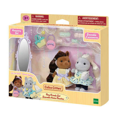 Calico Critters Pony Friends; Set of 2 Plus Accessories