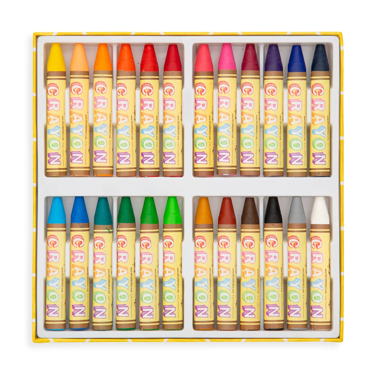 Ooly Brilliant Bee Crayons (24 Crayons, Triangle Shape)