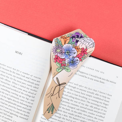 Die Cut Bookmark; Bouquet of Flowers By Humdrum Paper