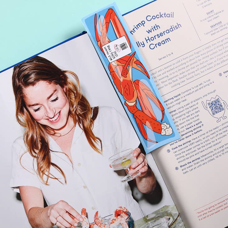 Die Cut Bookmark; Crab Legs By Humdrum Paper