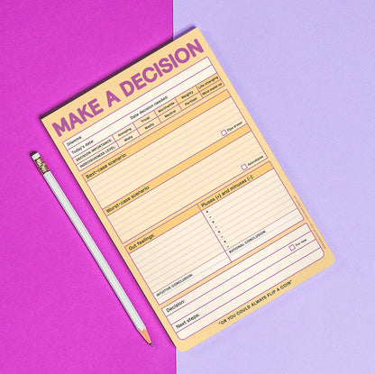 Notepad; Make a Decision (Pastel Version, 60 Sheets)