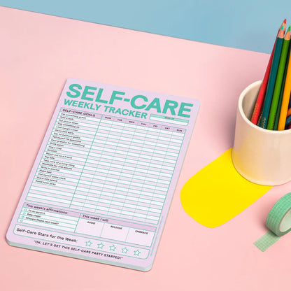 Notepad; Self-Care Weekly Tracker (Pastel Version)