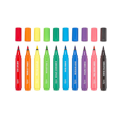 Ooly Big Bright Brush Markers (Set of 10)