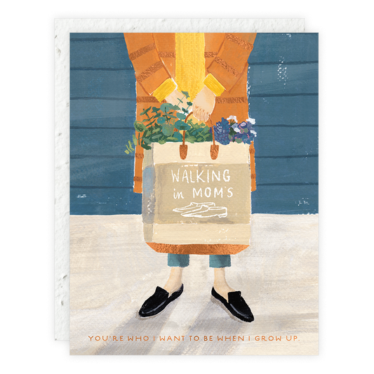 Seedlings Mother's Day Card; Who I Want To Be When I Grow Up (Plantable Envelope)