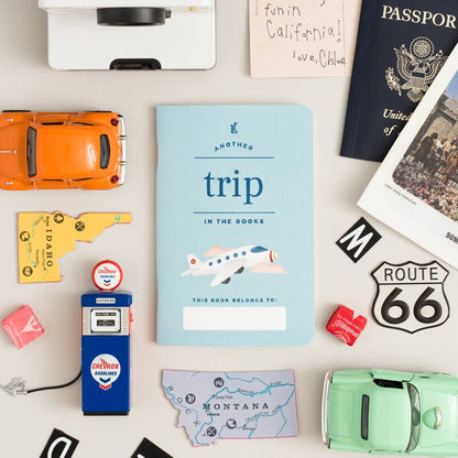 Mini Journal; Kid's Trip Passport (Light Blue)