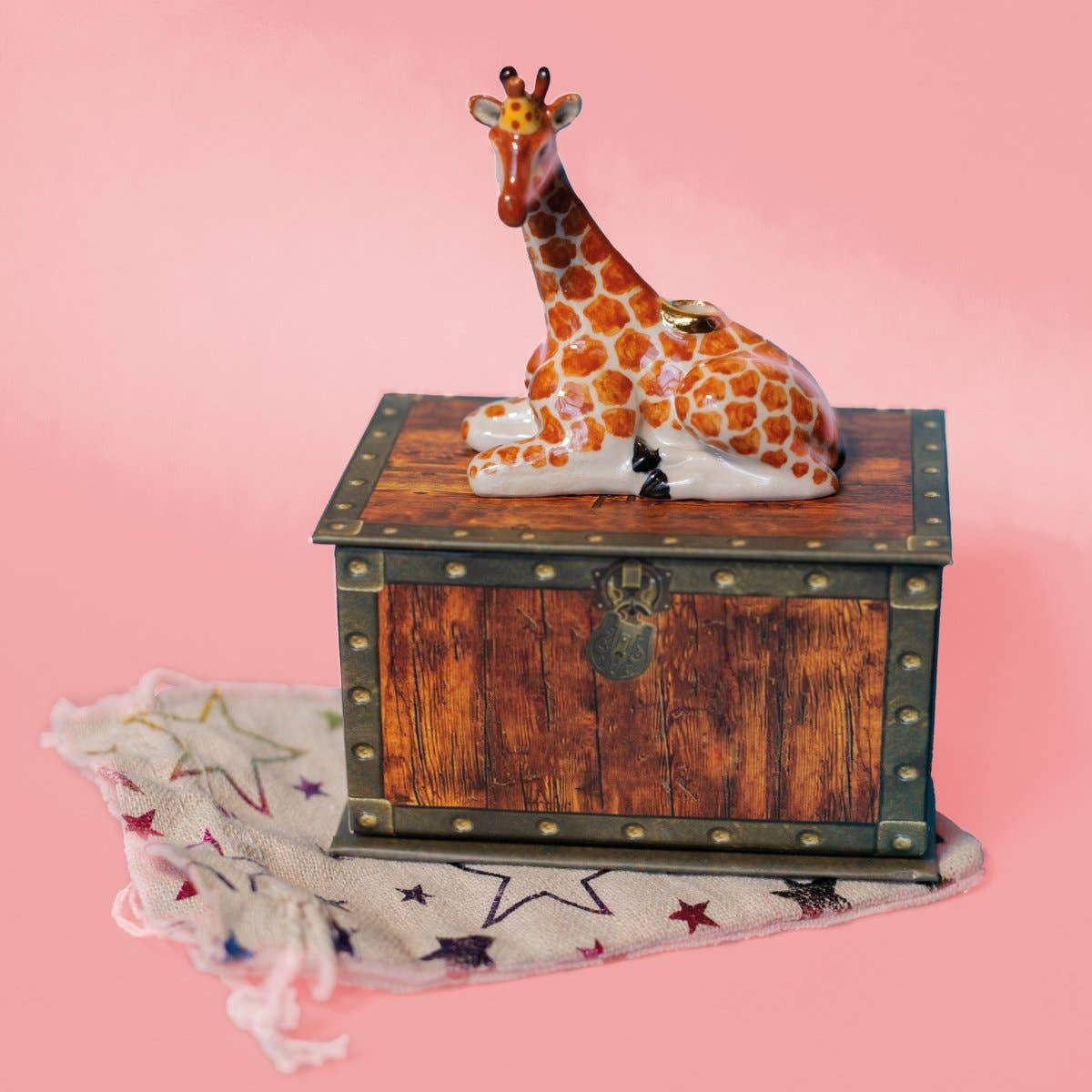 Camp Hollow Cake Topper; Giraffe (Hand-Painted Porcelain)