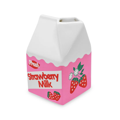 Ceramic Vase; Strawberry Milk