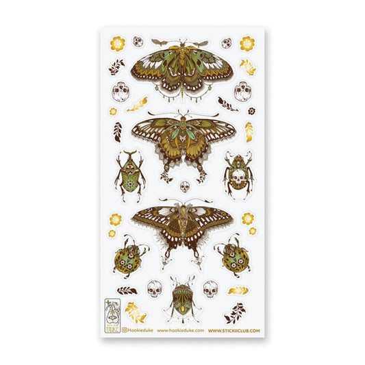 Stickii Sticker Sheet; Mystic Moths