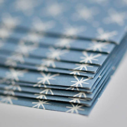 Patterned Envelopes (Packet of Ten); Little Stars Faded Denim