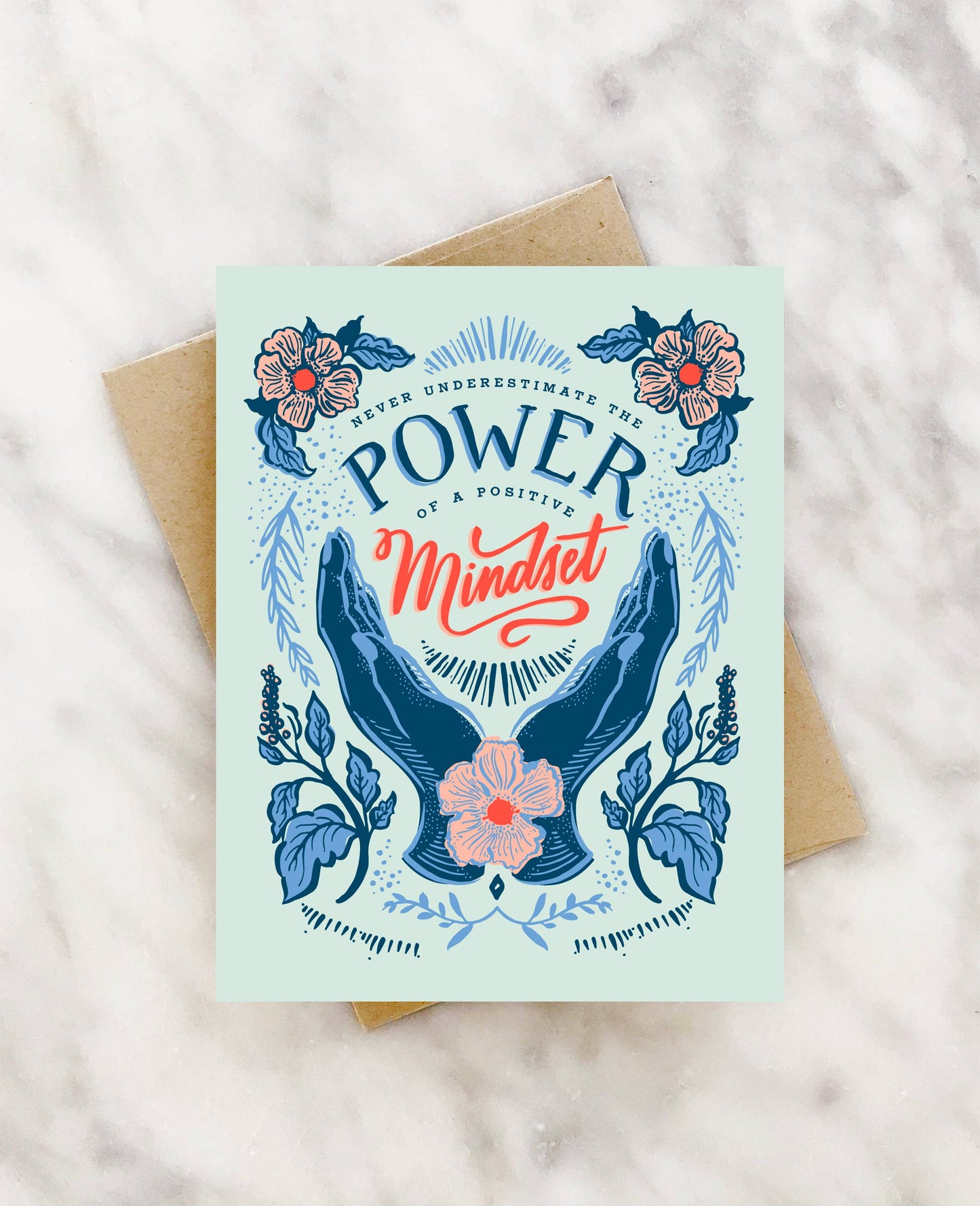 Encouragement Card; Power of a Positive Mindset By By 2021 Co.