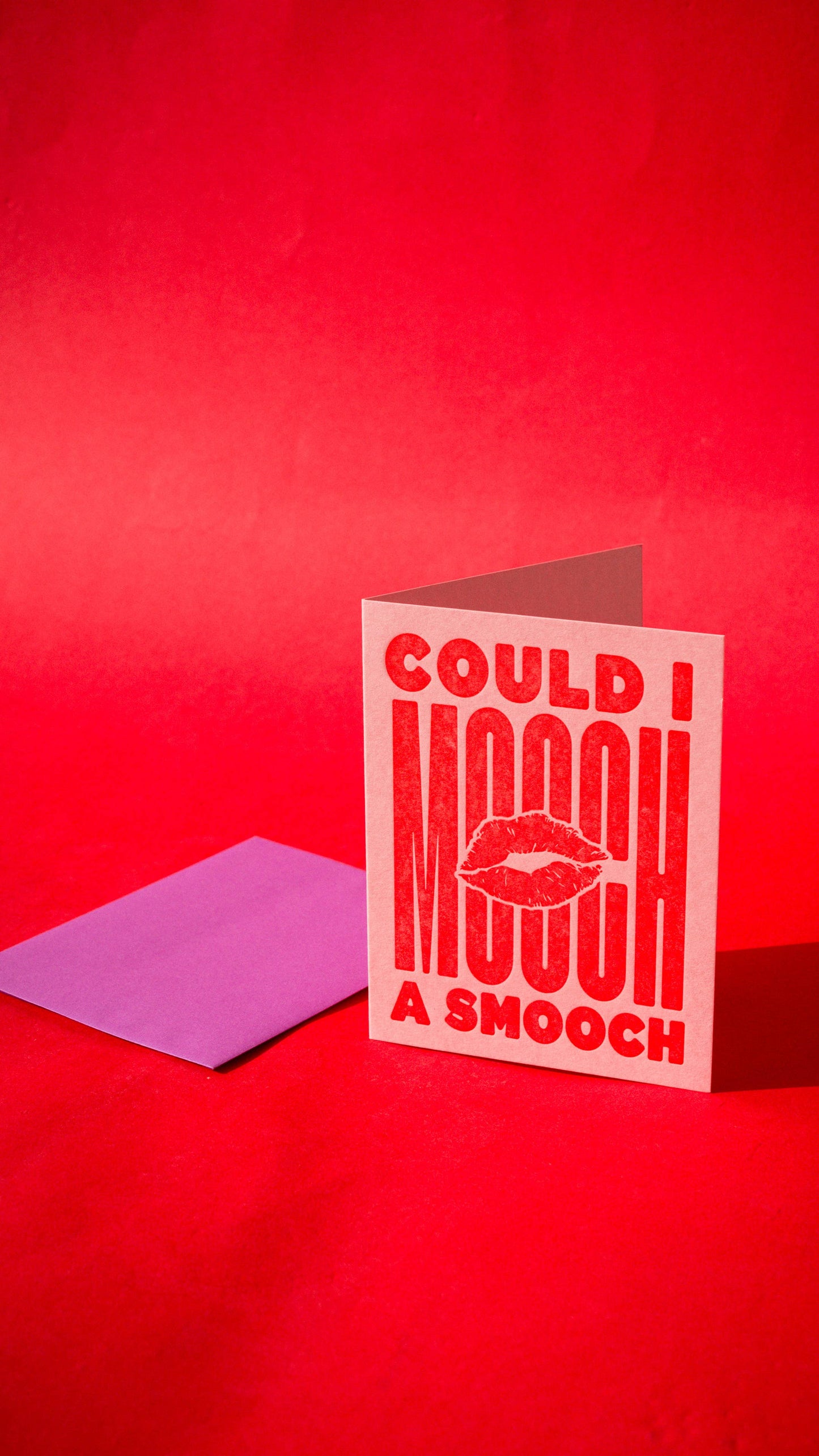 Love Card; Can I Mooch A Smooch (Pink and Red) By M.C. Pressure