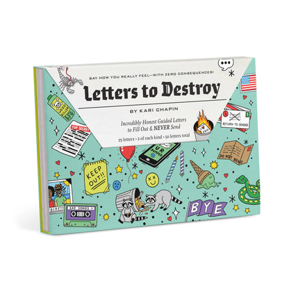 Letters to Destroy Journal (50 Letters)