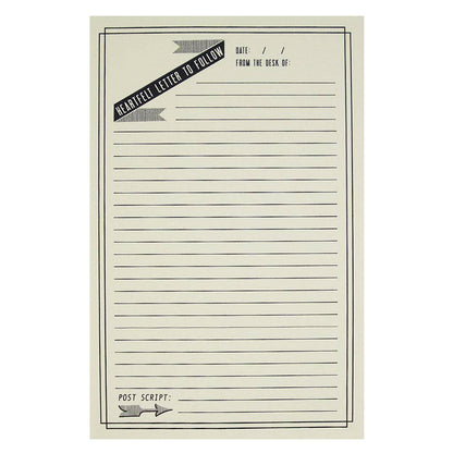 Stationery Set; Heartfelt Letter (12 Letters + 6 Envelopes)