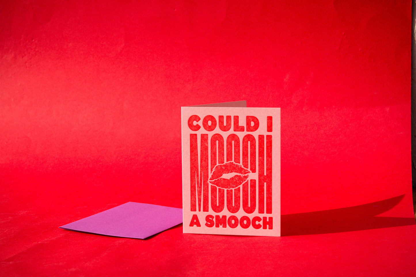 Love Card; Can I Mooch A Smooch (Pink and Red) By M.C. Pressure