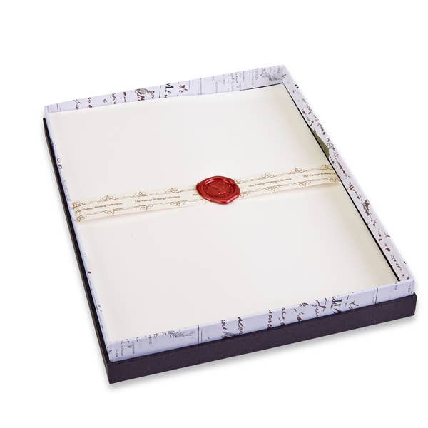 Stationery Set; Classic Linen (Brilliant White Paper with Matching Envelopes & Gift Box 20/10)