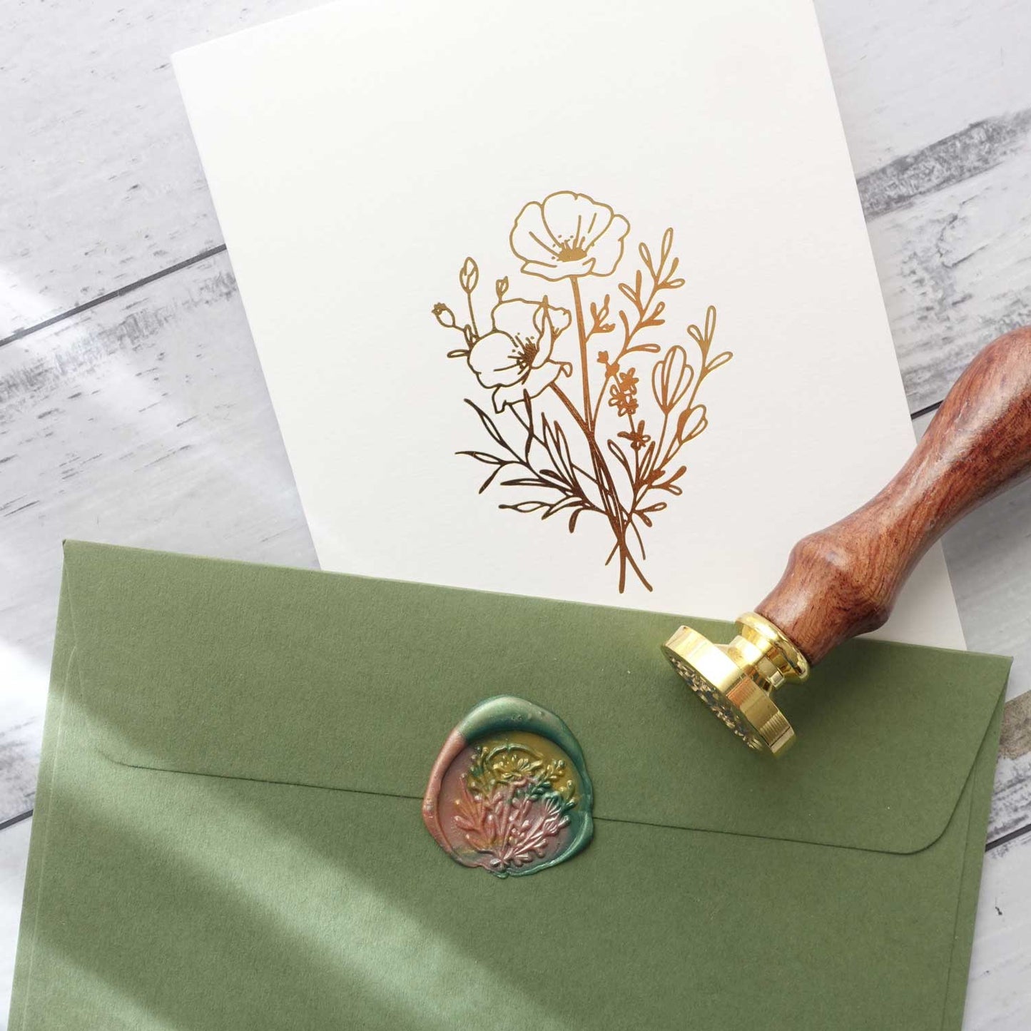 Wax Seal Stamp; Wild Flower