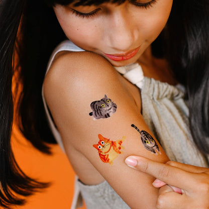 Temporary Tattoo Sheets; Furry Friends