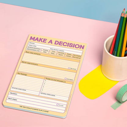 Notepad; Make a Decision (Pastel Version, 60 Sheets)