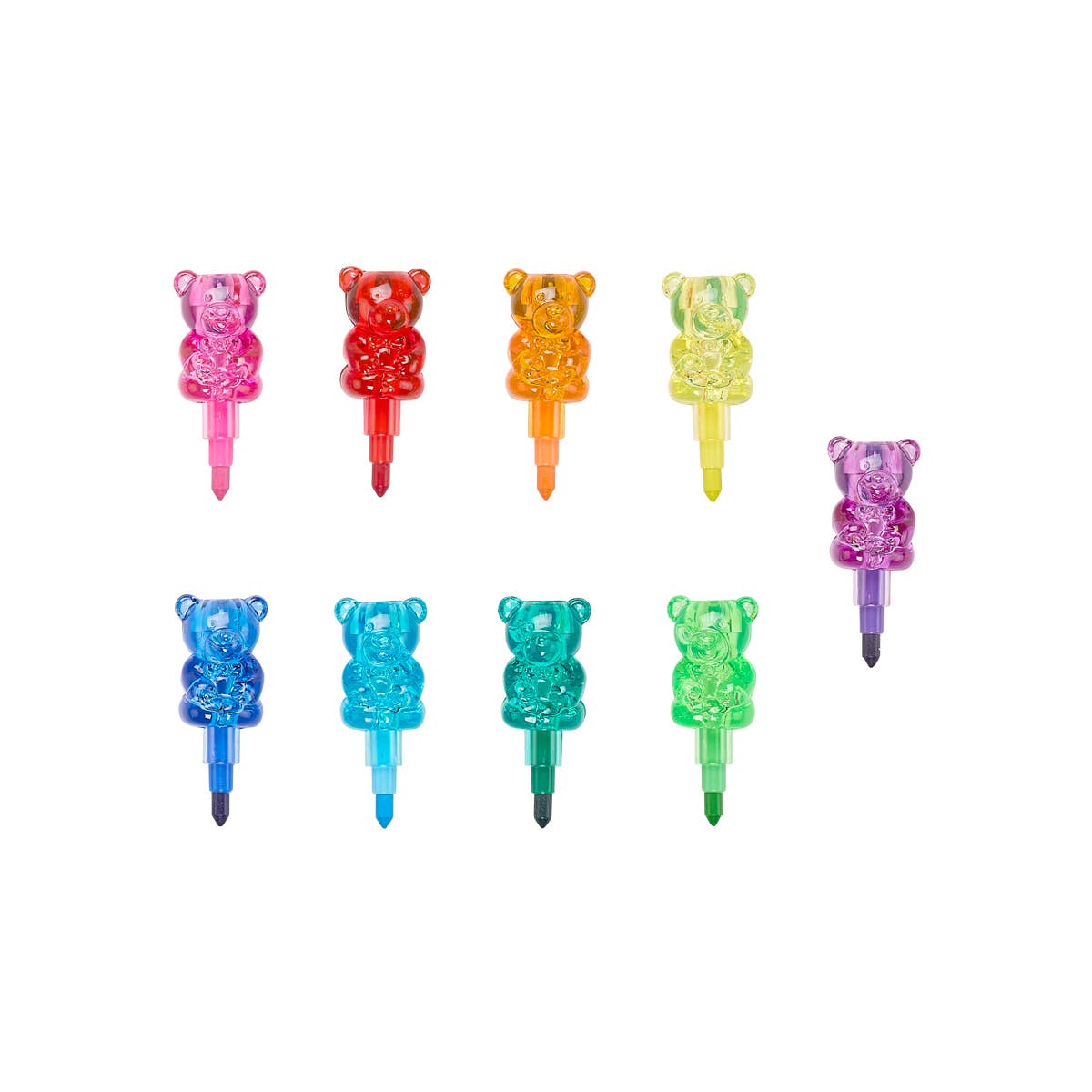 Ooly Stacking Crayons; Bunch O' Bears (12 colors)