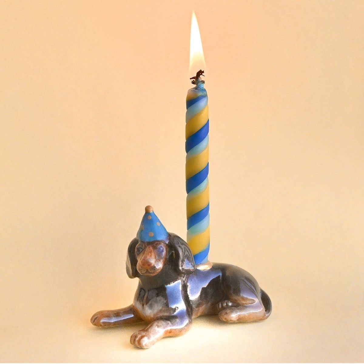 Camp Hollow Cake Topper; Dachshund (Hand-Painted Porcelain)