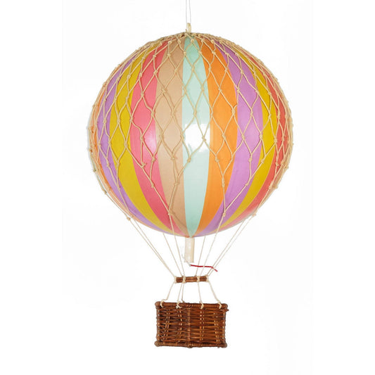 Model Hot Air Balloon; Floating The Skies (Pastel Rainbow)