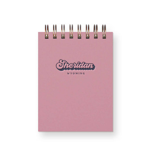 Mini Jotter Notebook; Winder, Georgia (Thistle Pink Cover)