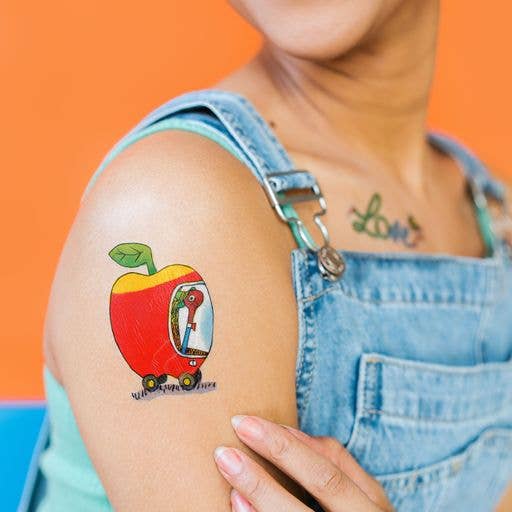 Temporary Tattoo Pack; Lowly Apple Car (Richard Scarry's Busy World)