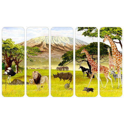 Bookmark Set; Serengeti by Felix Doolittle - Set of 5 Different Bookmarks