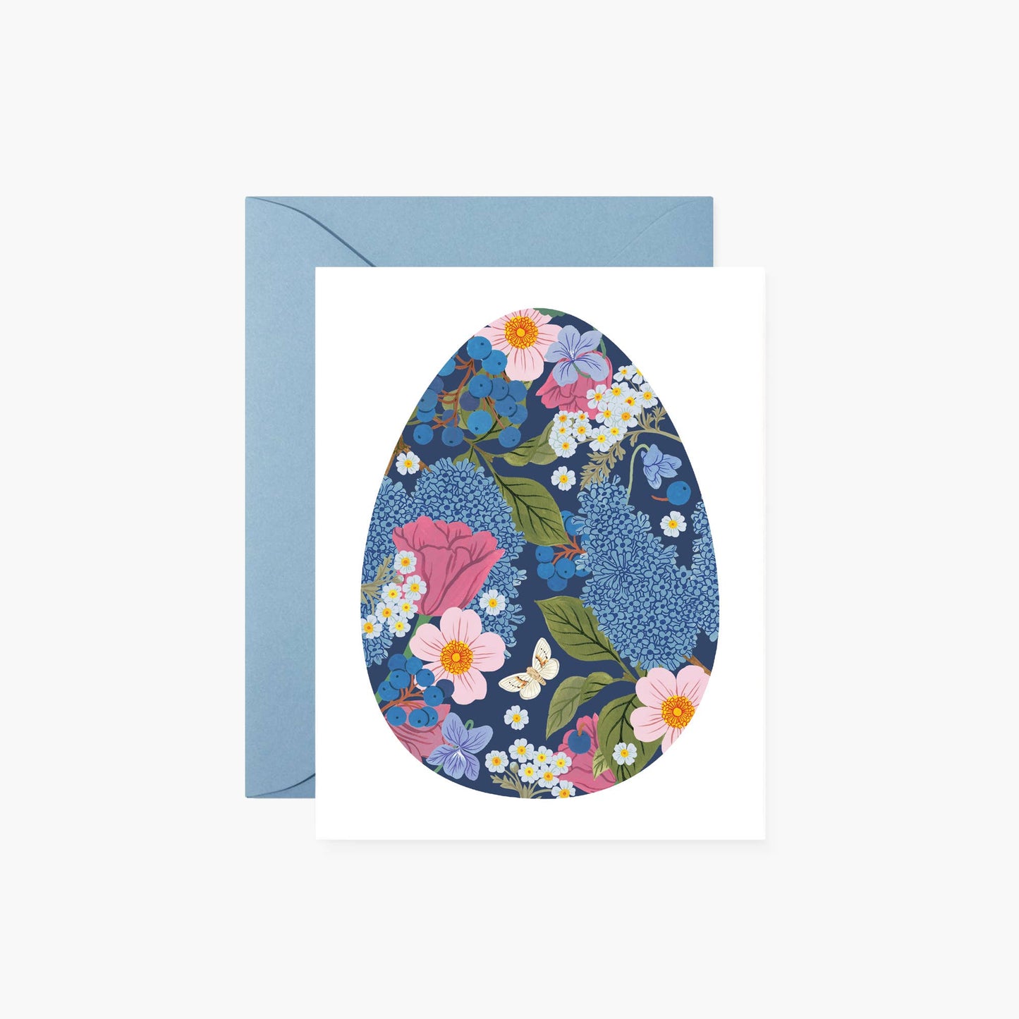 Easter Card; Blue Easter Egg By Botanica Paper Co.