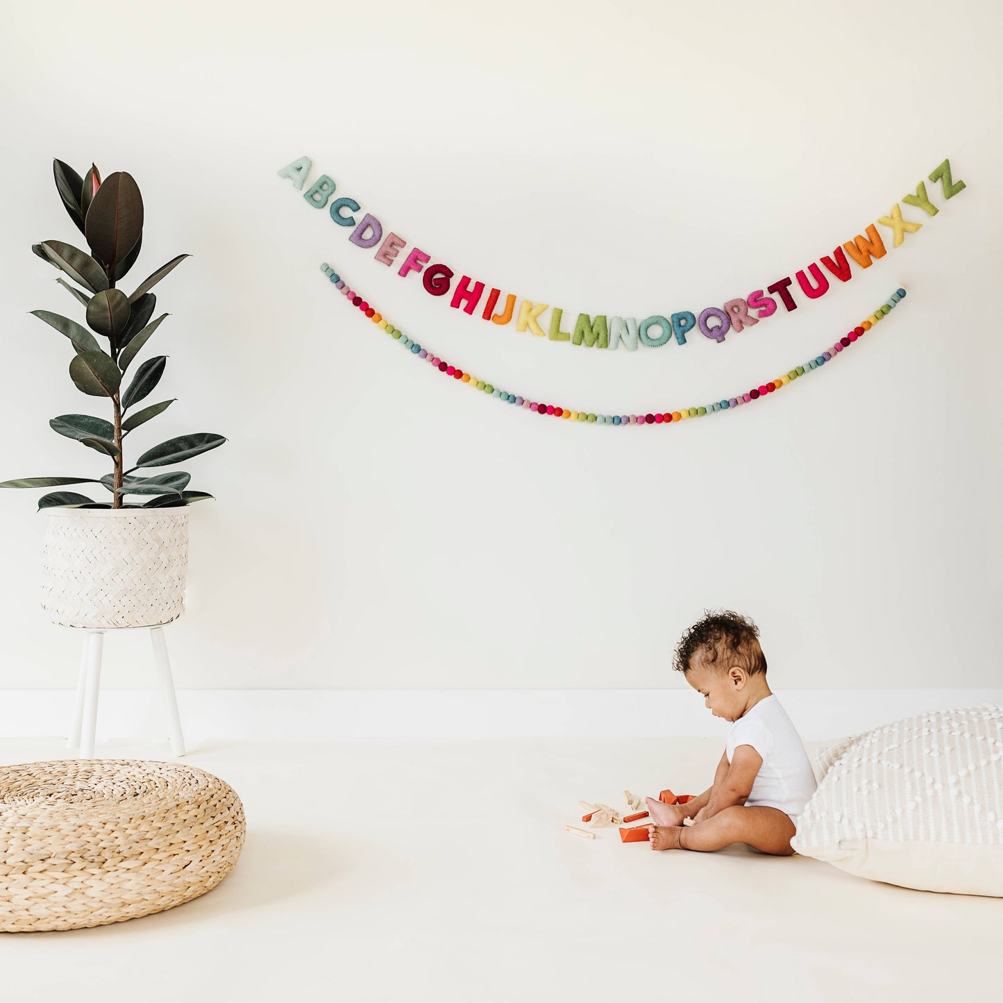 Felt Alphabet Garland: Whimsy (Handcrafted)