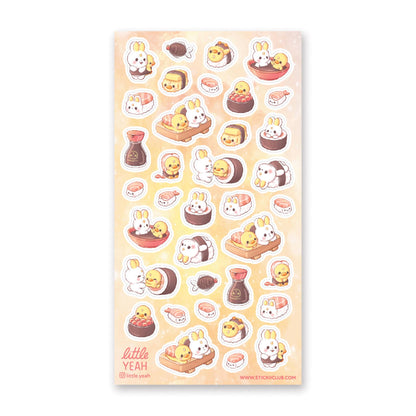 Stickii Sticker Sheet; Sushi Yum