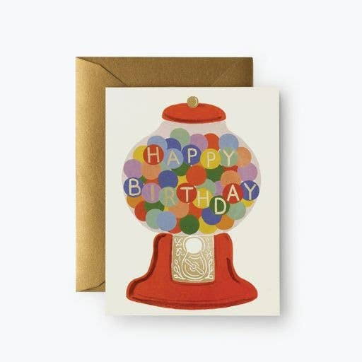 Rifle Paper Co. Birthday Card; Gumball