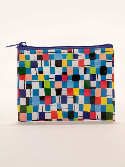 Coin Pouch; Checkerboard (95% Post Consumer Recycled Material)