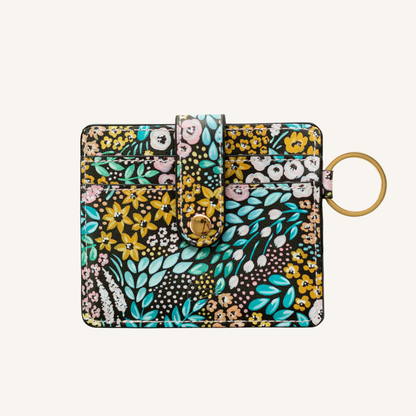 Wallet; Black Floral By Elyse Breanne Design