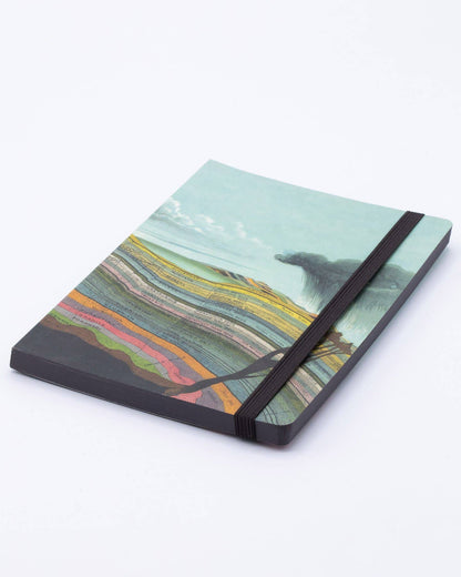 Notebook; Layers of Geologic History, A5 Softcover (208 Pages)