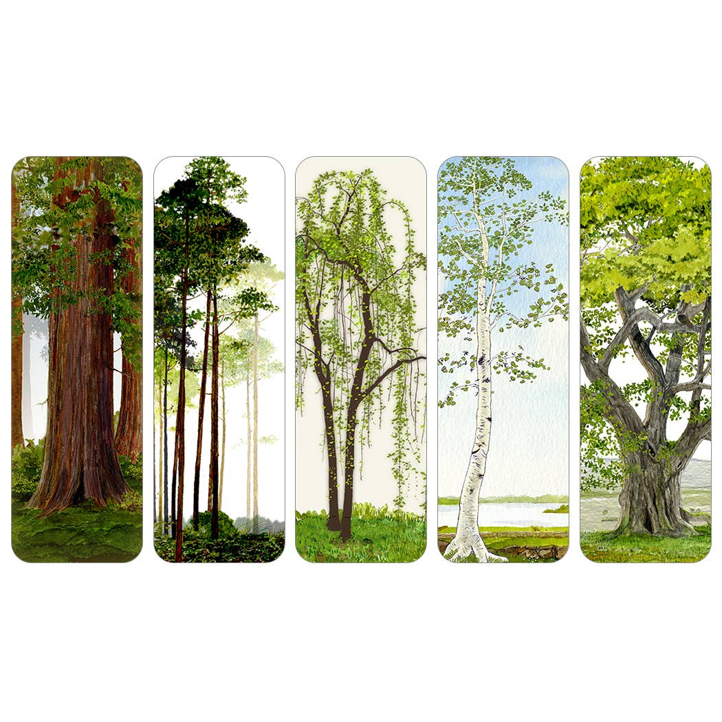 Bookmark Set; Temple of Trees by Felix Doolittle - Set of 5 Different Bookmarks