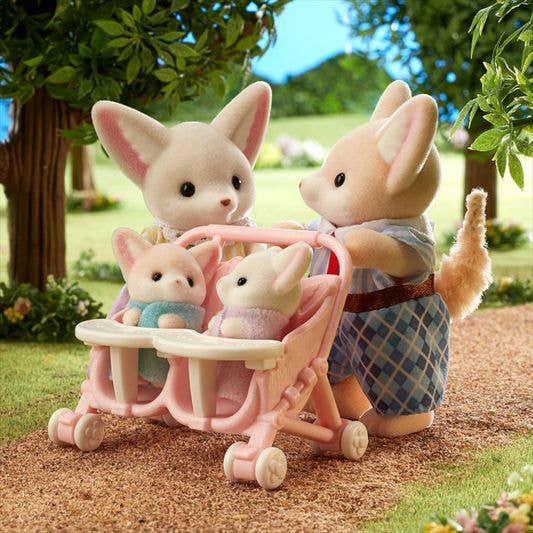 Calico Critters; Fennec Fox Family (Set of 4 Figures, Collectible Toys)