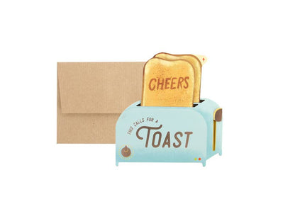 Congratulations Card; Toaster/Cheers (Pop-Up Card)