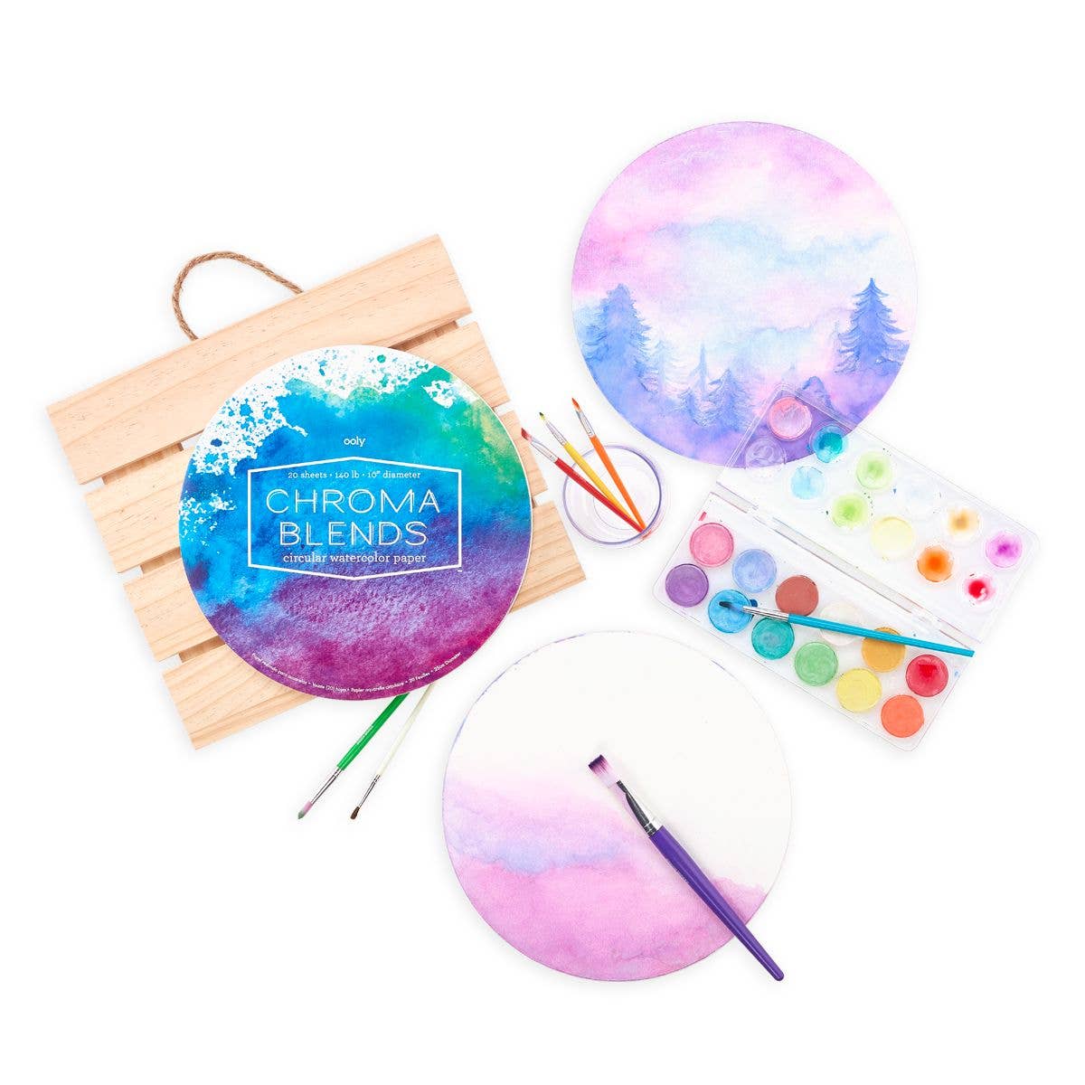 Ooly Watercolor Pad; Chroma Blends (Circular)