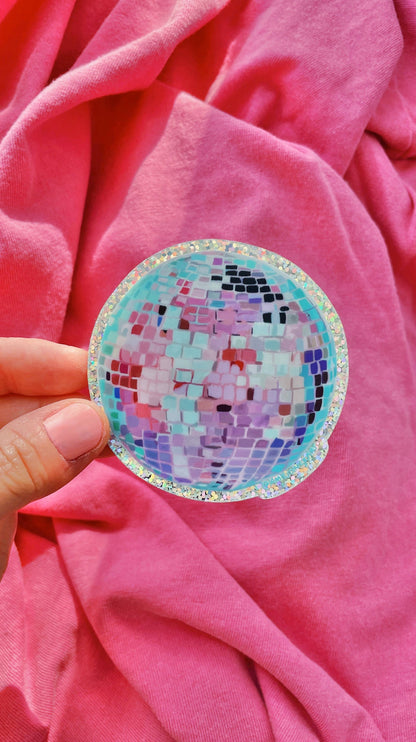 Vinyl Sticker; Taylor Swift Disco Ball Glitter Fun