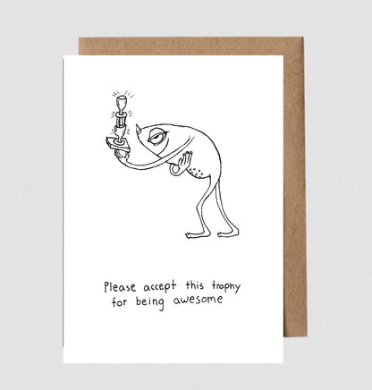 Greeting Card; Trophy