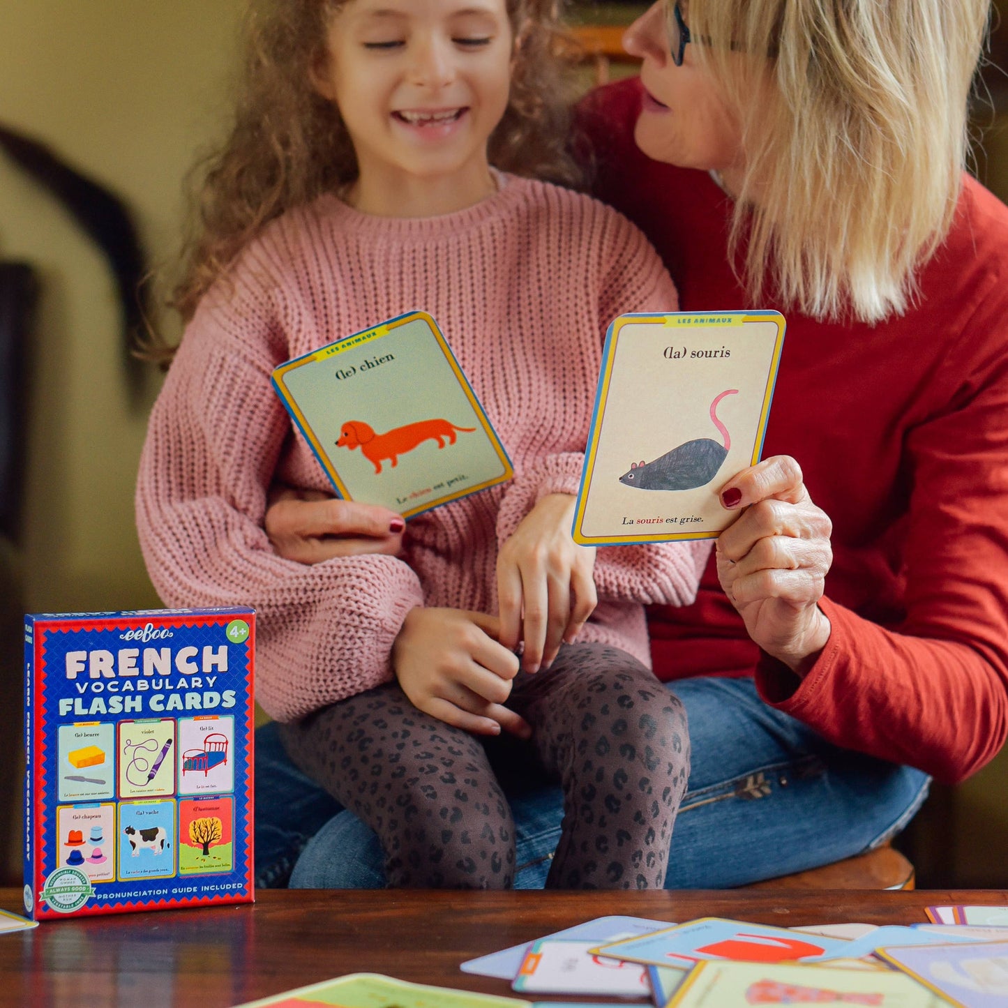 Eeboo French Flash Cards (56 Cards)