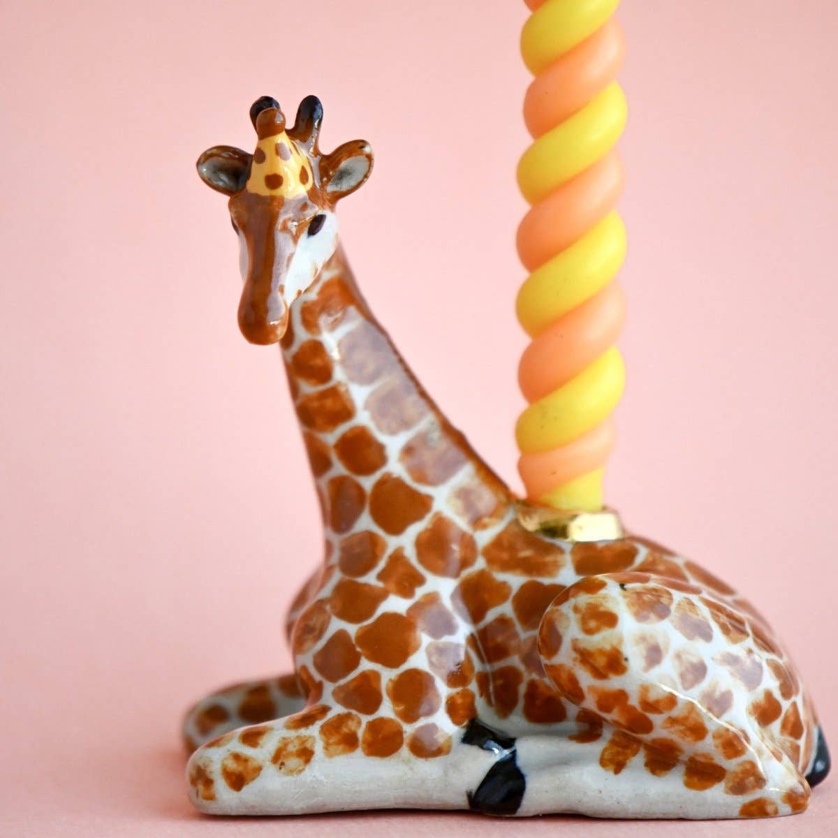 Camp Hollow Cake Topper; Giraffe (Hand-Painted Porcelain)