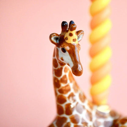 Camp Hollow Cake Topper; Giraffe (Hand-Painted Porcelain)