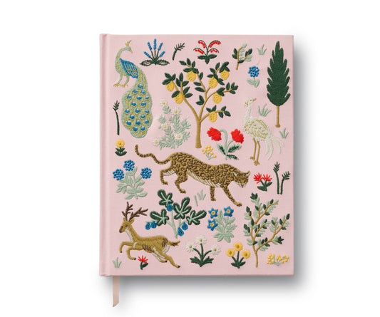 Rifle Paper Co. Embroidered Sketchbook; Menagerie