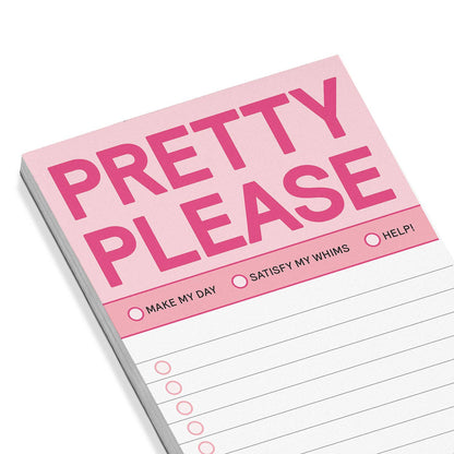 Notepad; Pretty Please Make-A-List (Pink, 50 Sheets)