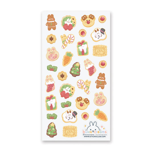 Stickii Sticker Sheet; Christmas Cookies